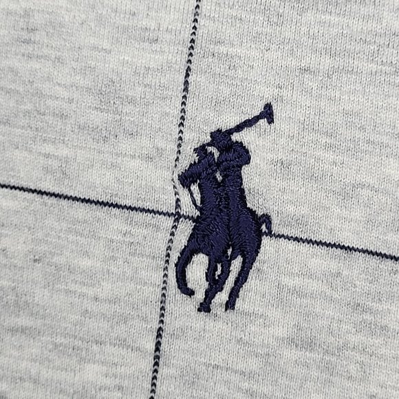 Polo Golf Ralph Lauren Short Sleeve Polo Shirt - Grid Pattern - Grey - Large Top - Picture 2 of 11